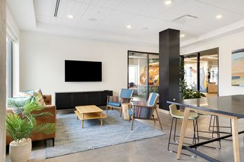 Clubroom with tv